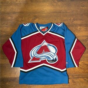 NHL Pro Player Jersey in Burgundy and Blue